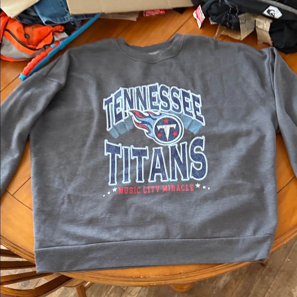 Tennessee Titans Music City Miracle Gray Sweater gameday couture